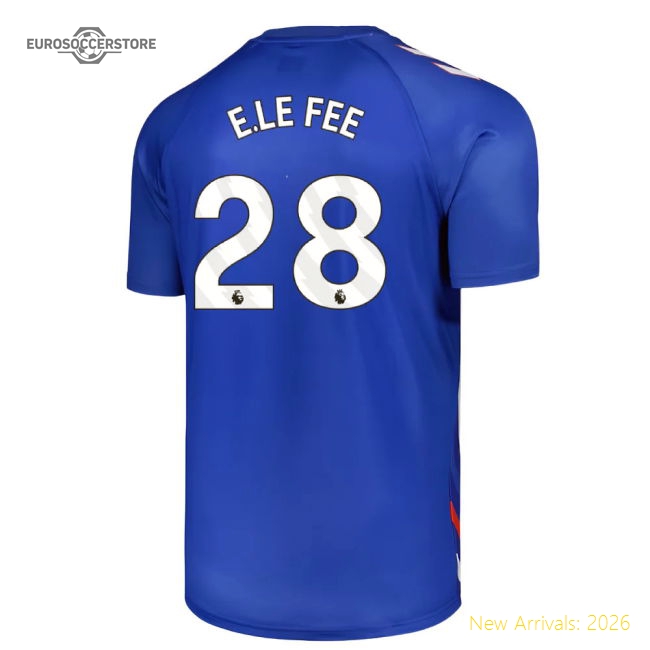 2025-2026 Sunderland Away Pre-Match Jersey (Blue) - Kids (E.Le Fee 28)-Vantage Point Soccer
