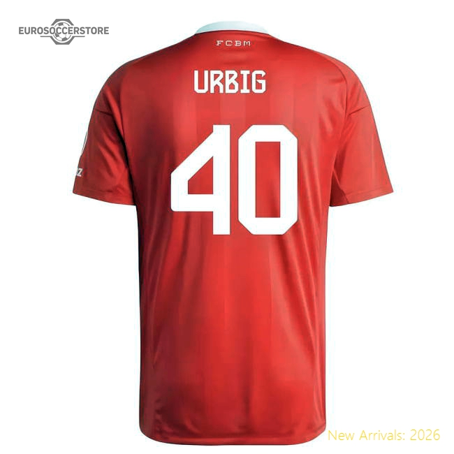 2025-2026 Bayern Munich Third Goalkeeper Shirt (Pure Ruby) (Urbig 40)-Vantage Point Soccer