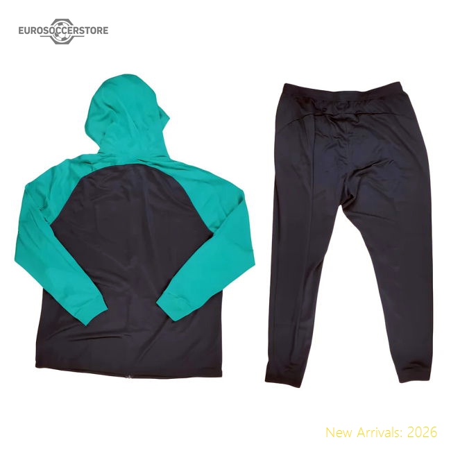 2023-2024 Barcelona Hooded Strike Tracksuit (Thunder)-Vantage Point Soccer