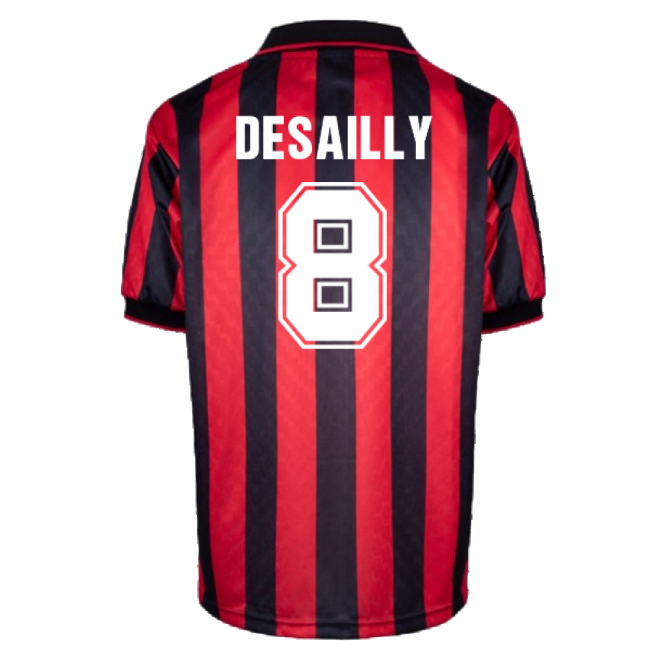 AC Milan 1996 Home Retro Shirt (DESAILLY 8)-Vantage Point Soccer