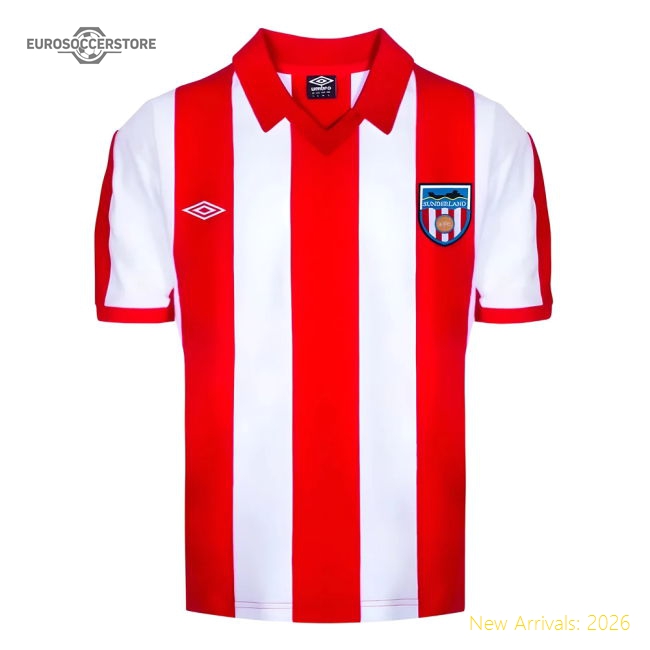 Sunderland 1978 Umbro Retro Football Shirt-Vantage Point Soccer
