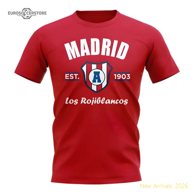Atletico Madrid Established Football T-Shirt (White)-Vantage Point Soccer