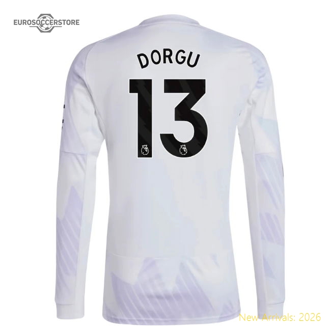 2025-2026 Man Utd Long Sleeve Away Shirt (Dorgu 13)-Vantage Point Soccer
