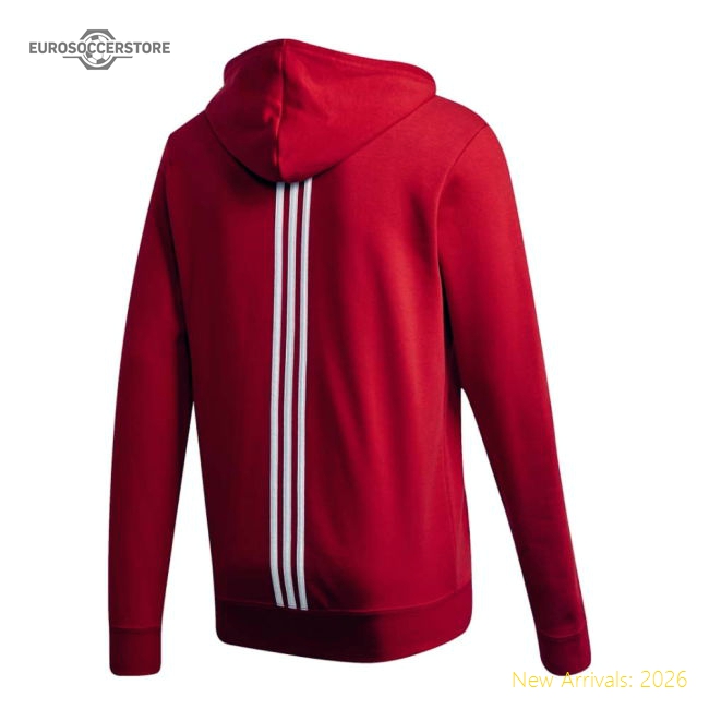 2020-2021 Arsenal 3S Full Zip Hoody (Scarlet)-Vantage Point Soccer