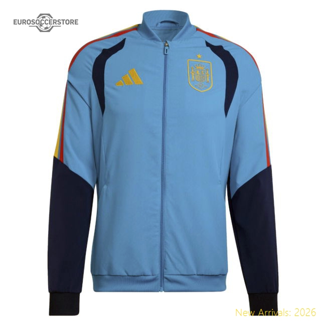2026-2027 Spain Presentation Jacket (Bold Aqua)-Vantage Point Soccer