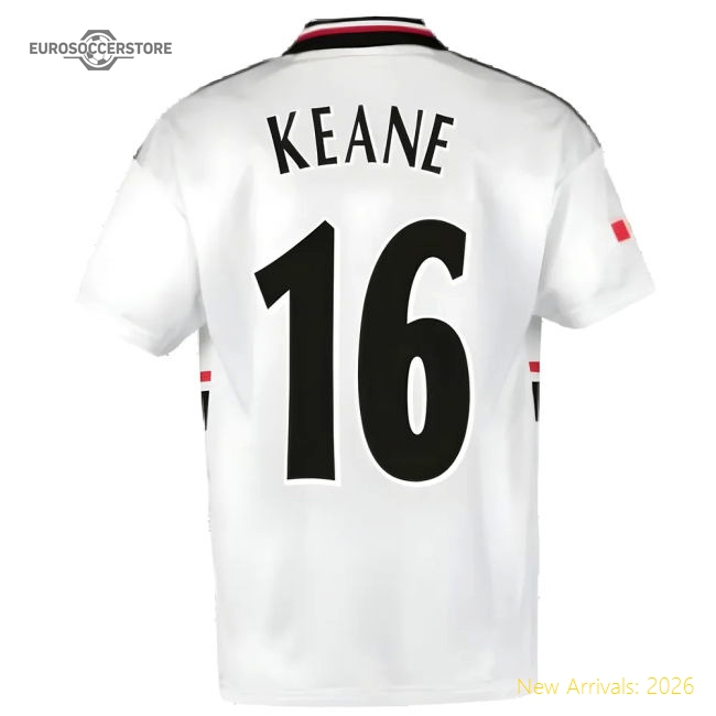1999 Manchester United Away Football Shirt (KEANE 16)-Vantage Point Soccer