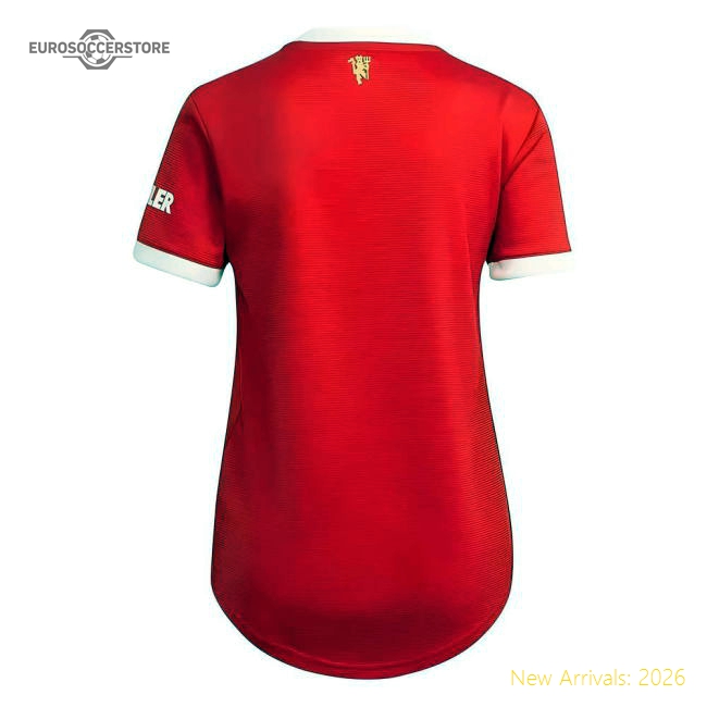 Man Utd 2021-2022 Home Shirt (Ladies)-Vantage Point Soccer