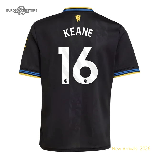 2025-2026 Man Utd Third Shirt (Kids) (Keane 16)-Vantage Point Soccer