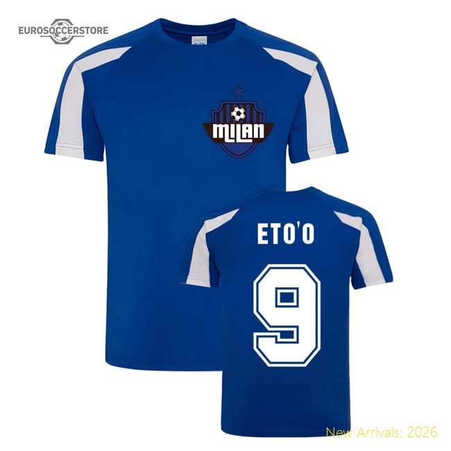 Samuel Eto\'o Inter Milan Sports Training Jersey (Blue)-Vantage Point Soccer