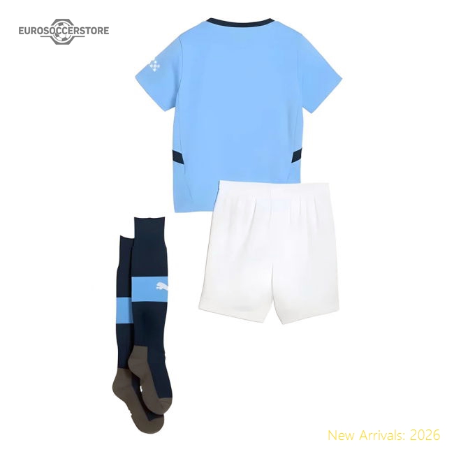 2024-2025 Man City Home Mini Kit-Vantage Point Soccer