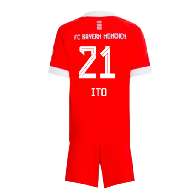2025-2026 Bayern Munich Home Mini Kit (Ito 21)-Vantage Point Soccer