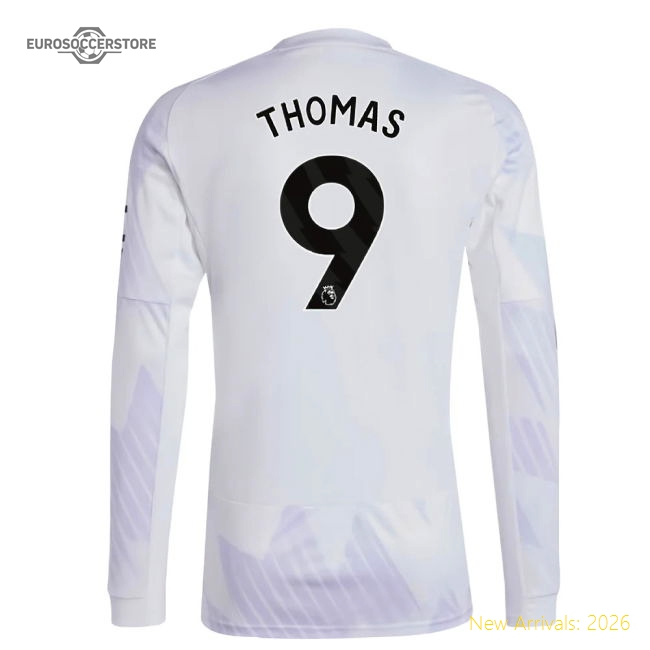 2025-2026 Man Utd Long Sleeve Away Shirt (Thomas 9)-Vantage Point Soccer