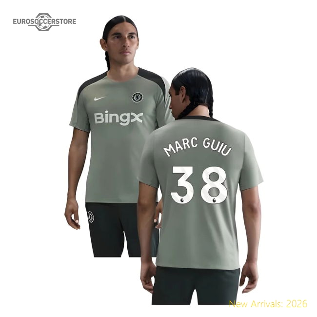 2025-2026 Chelsea Strike Training Shirt (Jade Green) (Marc Guiu 38)-Vantage Point Soccer