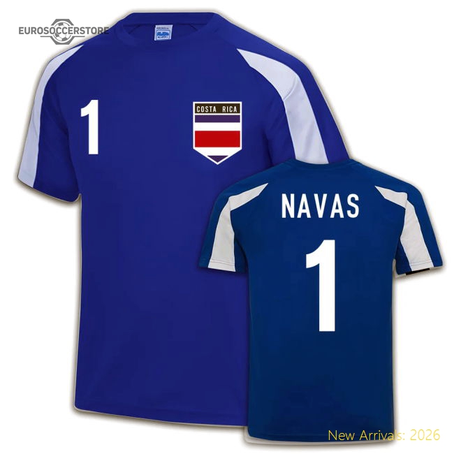 Costa Rica Sports Training Jersey (Keylor Navas 1)-Vantage Point Soccer