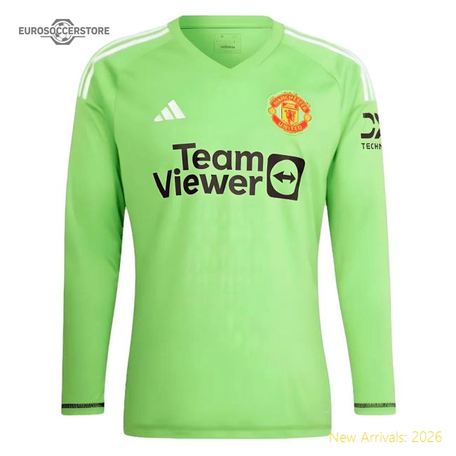 2023-2024 Man Utd Home Goalkeeper Shirt (Solar Green)-Vantage Point Soccer