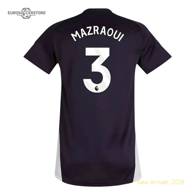 2025-2026 Man Utd Training Jersey (Aurora Plum) - Womens (Mazraoui 3)-Vantage Point Soccer