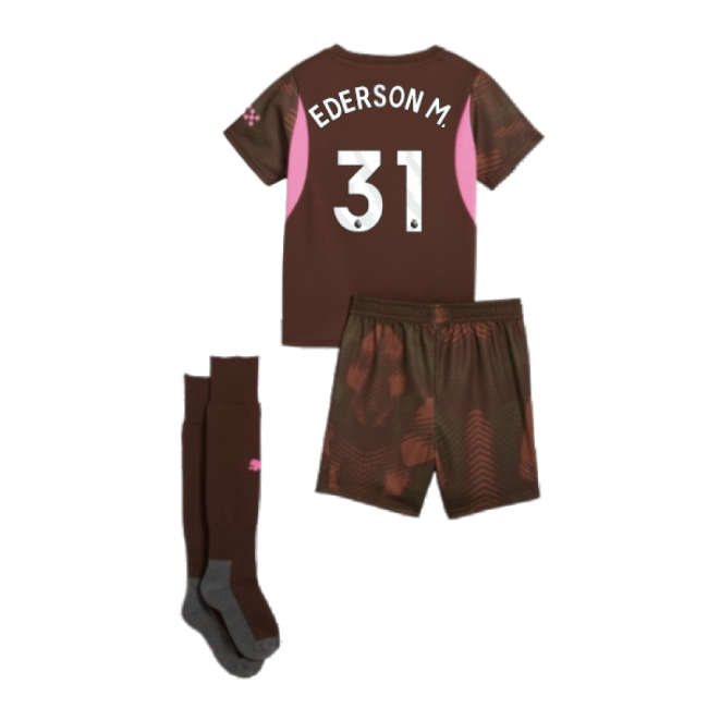 2024-2025 Man City Third Goalkeeper Mini Kit (Ederson M. 31)-Vantage Point Soccer