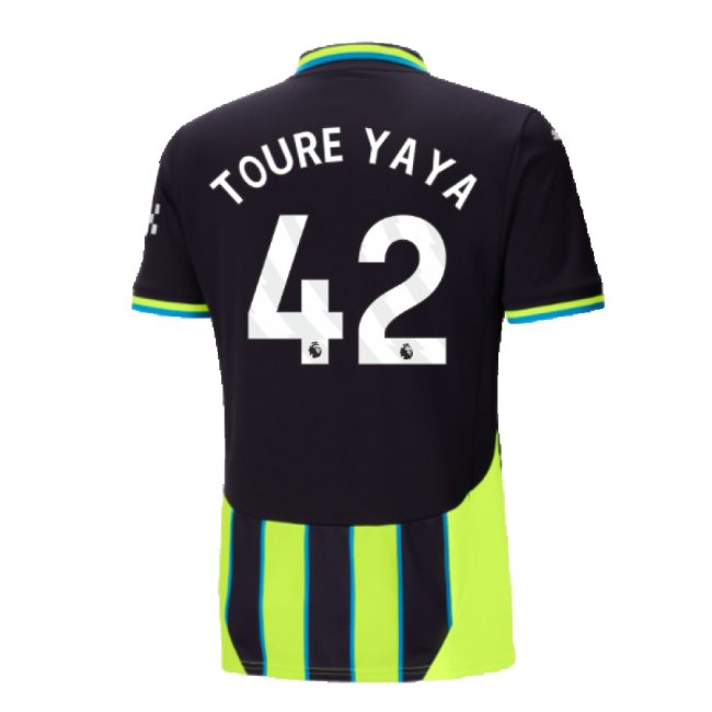 2024-2025 Man City Away Shirt (Toure Yaya 42)-Vantage Point Soccer