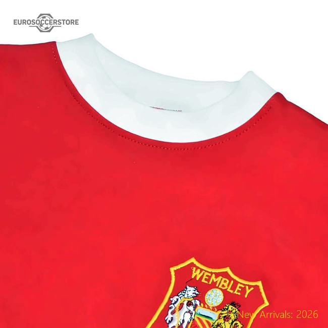 Manchester Reds 1963 FA Cup Dennis Law 10 Retro Football Shirt-Vantage Point Soccer