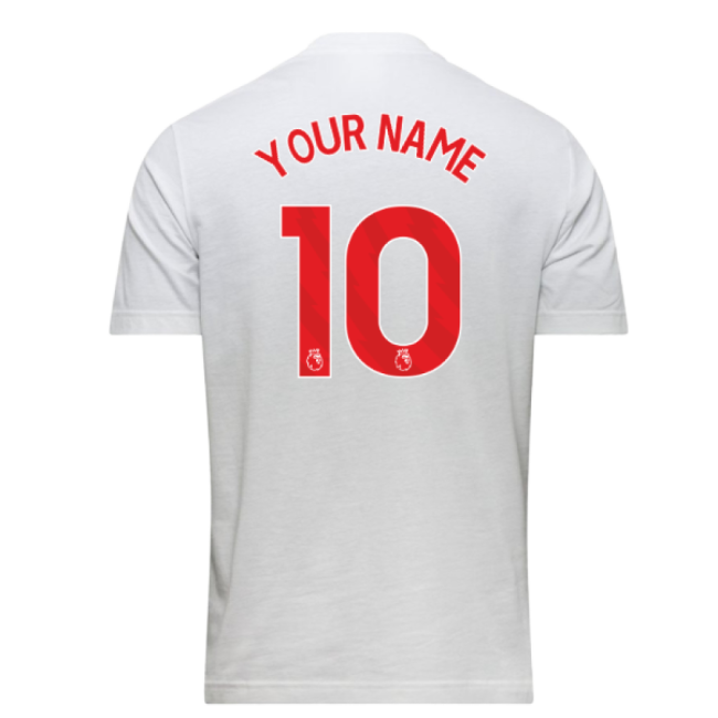 2025-2026 Arsenal Graphic Tee (White) (Your Name)-Vantage Point Soccer