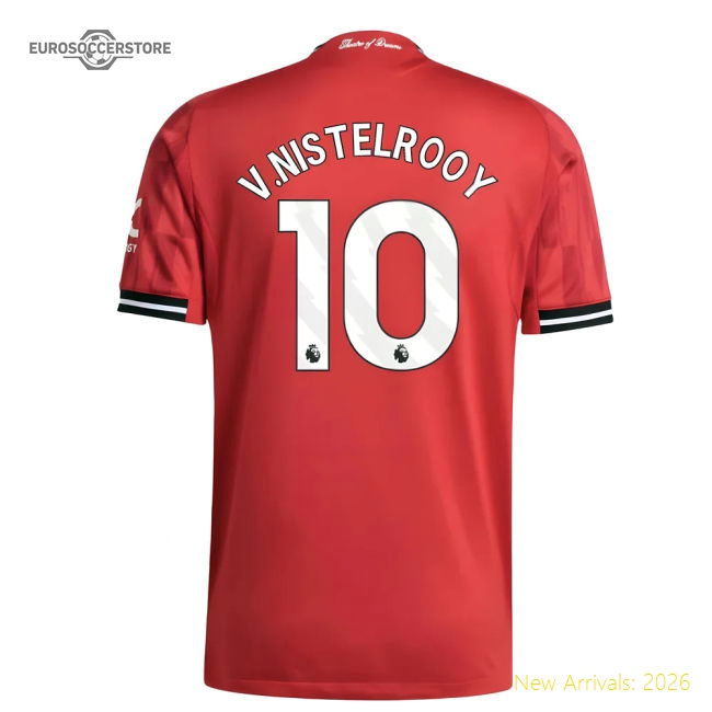 2025-2026 Man Utd Authentic Home Shirt (V.Nistelrooy 10)-Vantage Point Soccer
