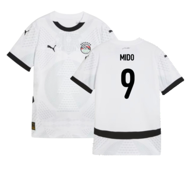 2024-2025 Egypt Away Shirt (Kids) (Mido 9)-Vantage Point Soccer