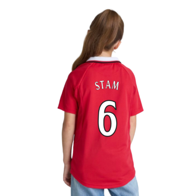 Manchester United 1999 Champions League Final Shirt (Kids) (Stam 6)-Vantage Point Soccer