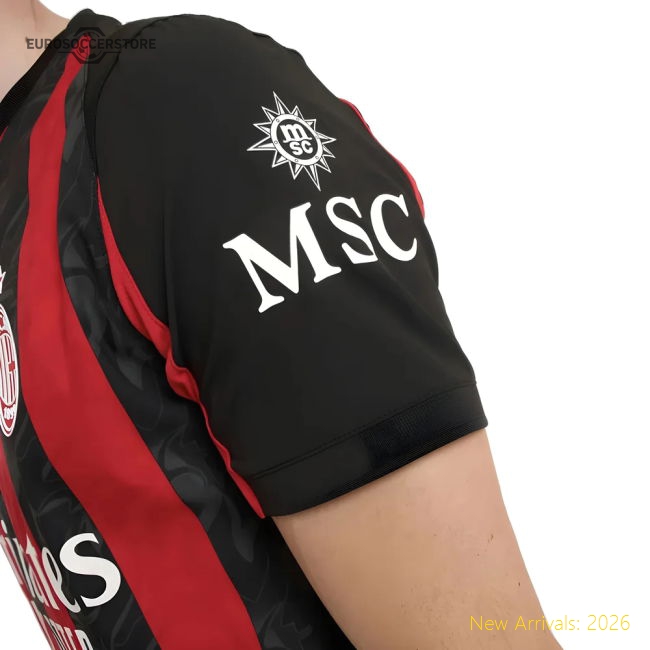 2025-2026 AC Milan Authentic Home Shirt-Vantage Point Soccer