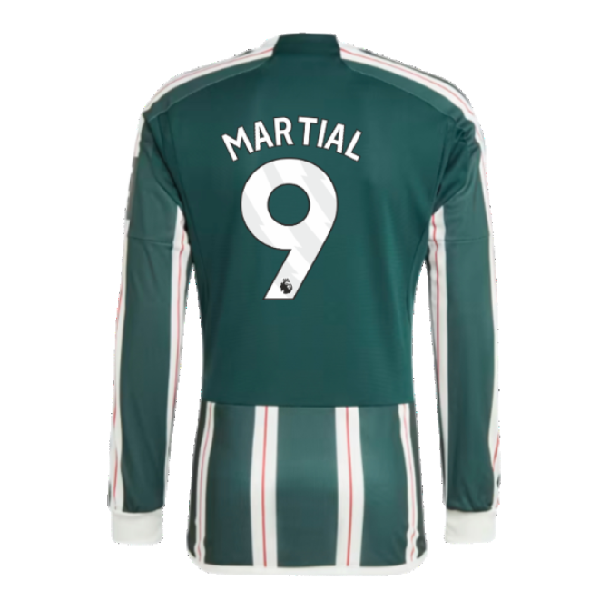 2023-2024 Man Utd Long Sleeve Away Shirt (Martial 9)-Vantage Point Soccer
