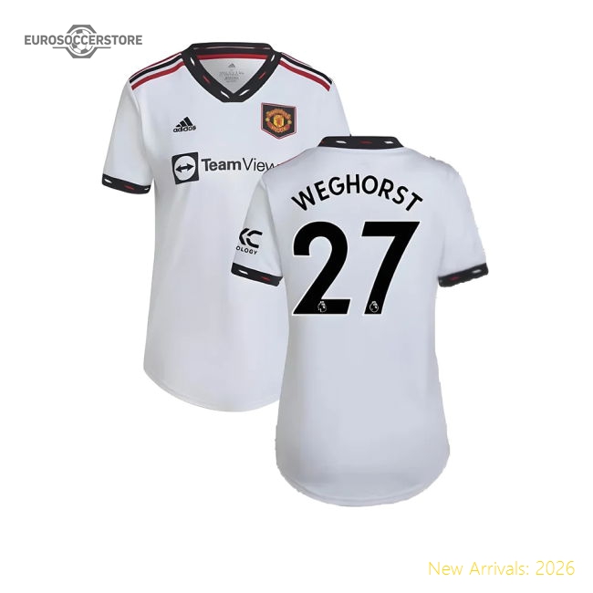 2022-2023 Man Utd Away Shirt (Ladies) (Weghorst 27)-Vantage Point Soccer