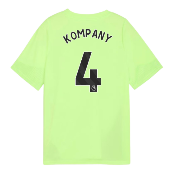 2025-2026 Man City Training Jersey (Fizzy Apple) - Kids (Kompany 4)-Vantage Point Soccer