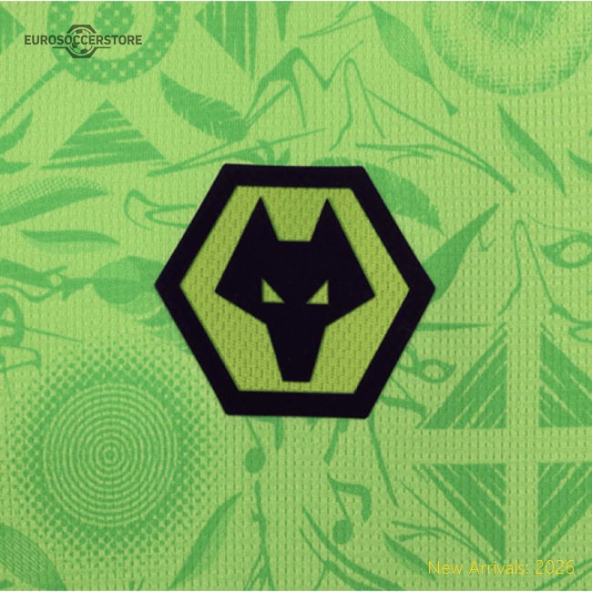 2025-2026 Wolves Goalkeeper Third Shirt (Green) - Kids-Vantage Point Soccer