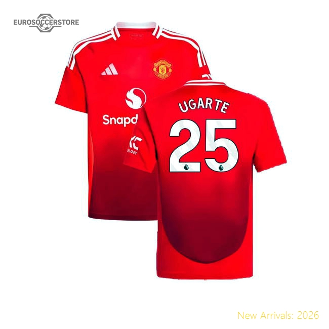 2024-2025 Man Utd Home Shirt (Kids) (Ugarte 25)-Vantage Point Soccer