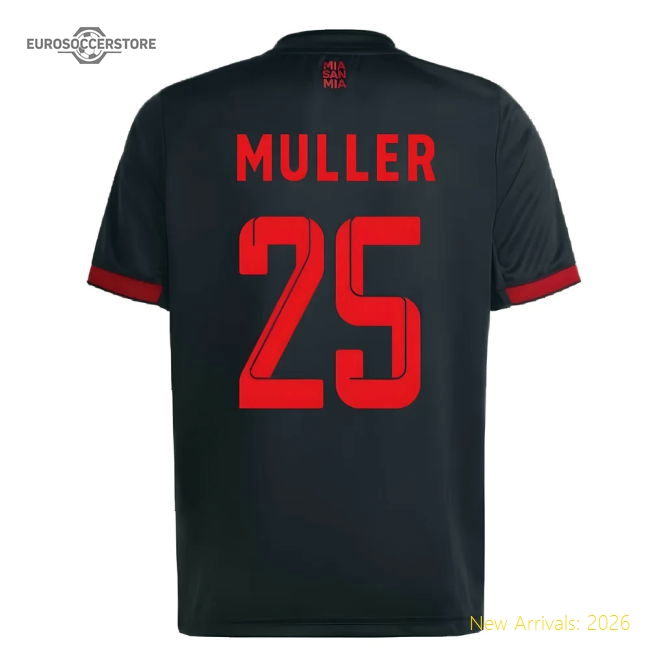 2022-2023 Bayern Munich Third Shirt (Kids) (MULLER 25)-Vantage Point Soccer
