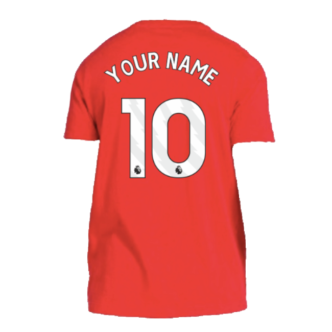 2024-2025 Man Utd DNA Tee (Red) (Your Name)-Vantage Point Soccer
