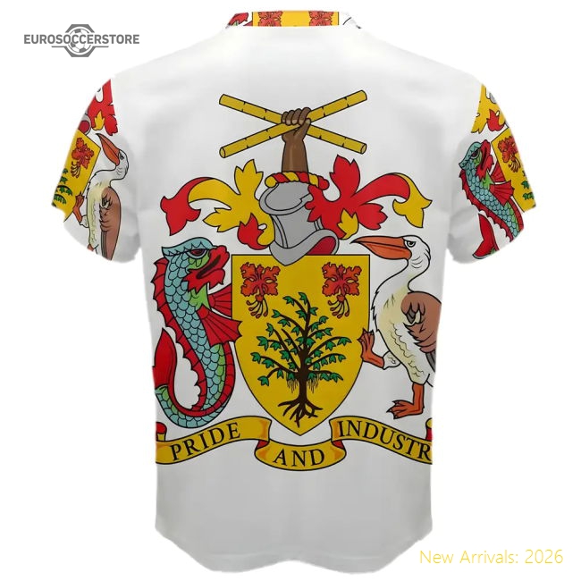 Barbados Coat of Arms Sublimated Sports Jersey-Vantage Point Soccer