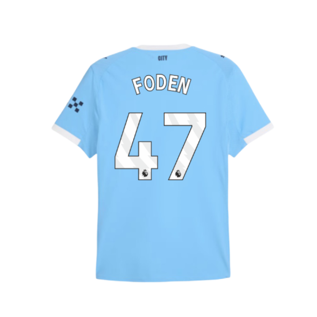 2025-2026 Man City Authentic Home Shirt (Foden 47)-Vantage Point Soccer
