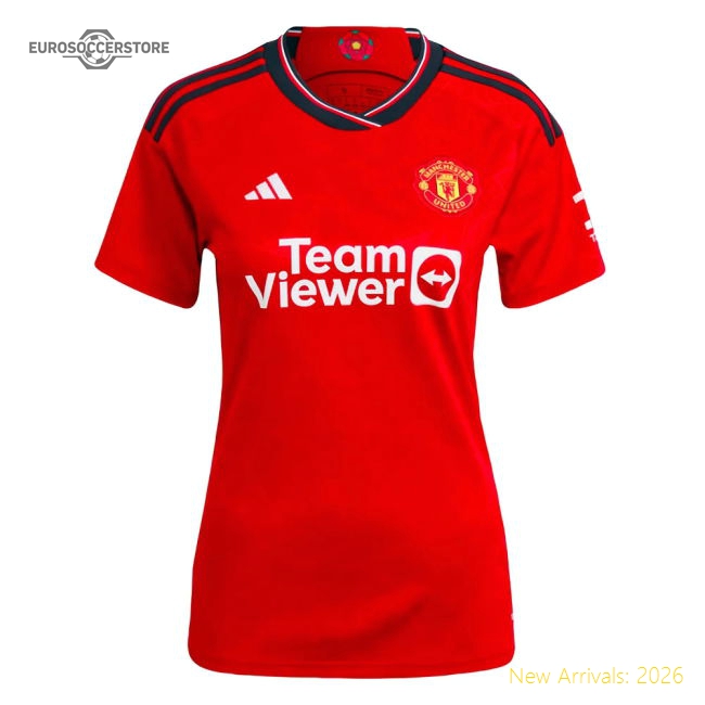 2023-2024 Man Utd Home Shirt (Ladies) (V Nistelrooy 10)-Vantage Point Soccer