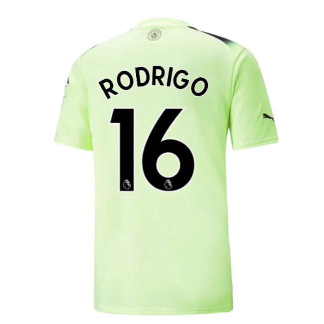 2022-2023 Man City Third Shirt (RODRIGO 16)-Vantage Point Soccer