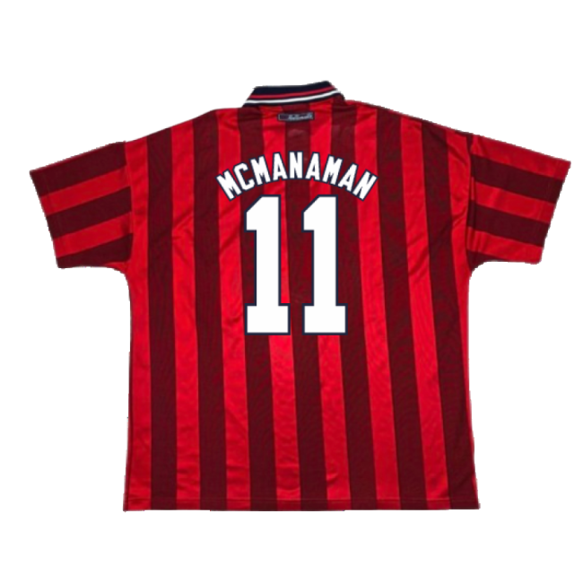 England 1997-99 Away Shirt (Good) (MCMANAMAN 11)-Vantage Point Soccer