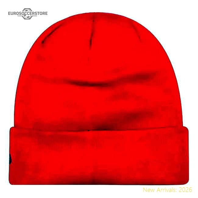 Manchester United Essential Red Beanie Hat-Vantage Point Soccer