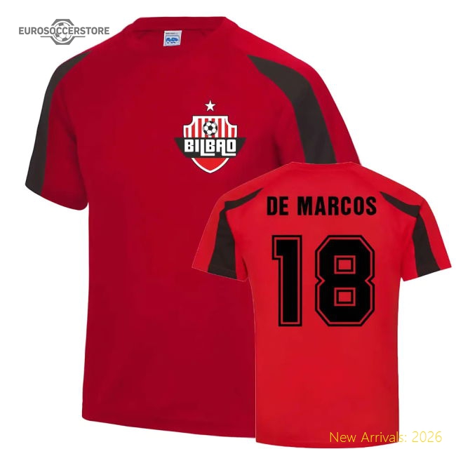 Oscar de Marcos Bilbao Sports Training Jersey (Red)-Vantage Point Soccer