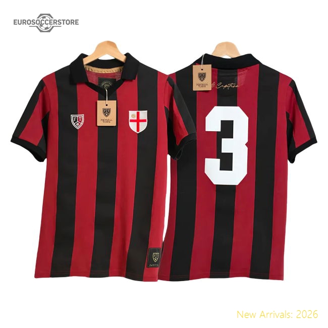 Milan Paolo Maldini Capitano 3 Tribute Football Shirt-Vantage Point Soccer