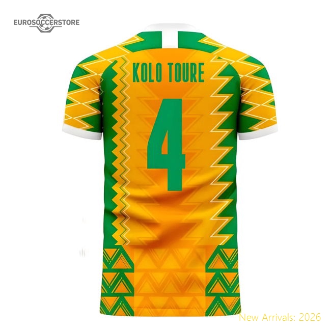Ivory Coast 2025-2026 Home Concept Football Kit (Libero) (KOLO TOURE 4)-Vantage Point Soccer