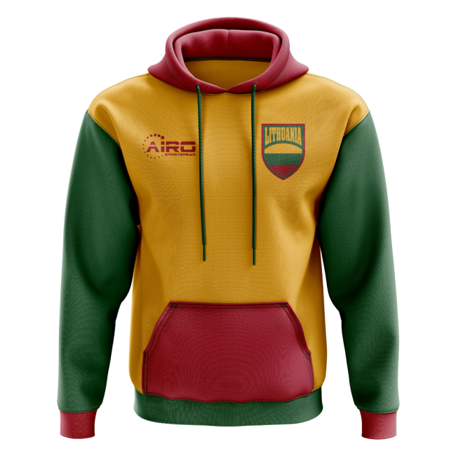 Lithuania Concept Country Football Hoody (Yellow)-Vantage Point Soccer