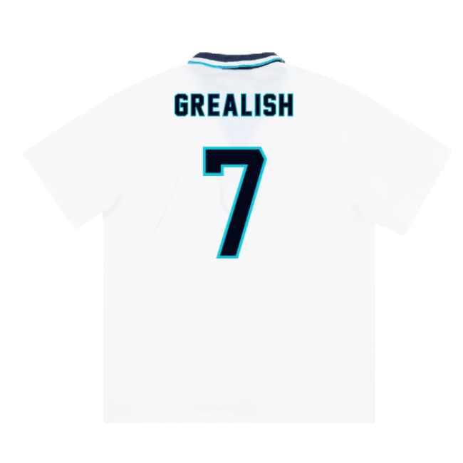 England 1995-97 Home Shirt (XL) (Grealish 7) (Excellent)-Vantage Point Soccer