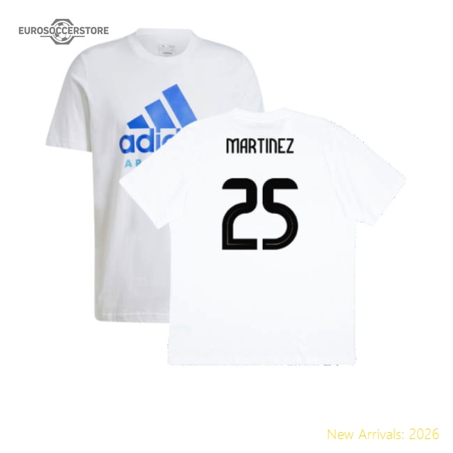 2024-2025 Argentina DNA Graphic Tee (White) (MARTINEZ 25)-Vantage Point Soccer