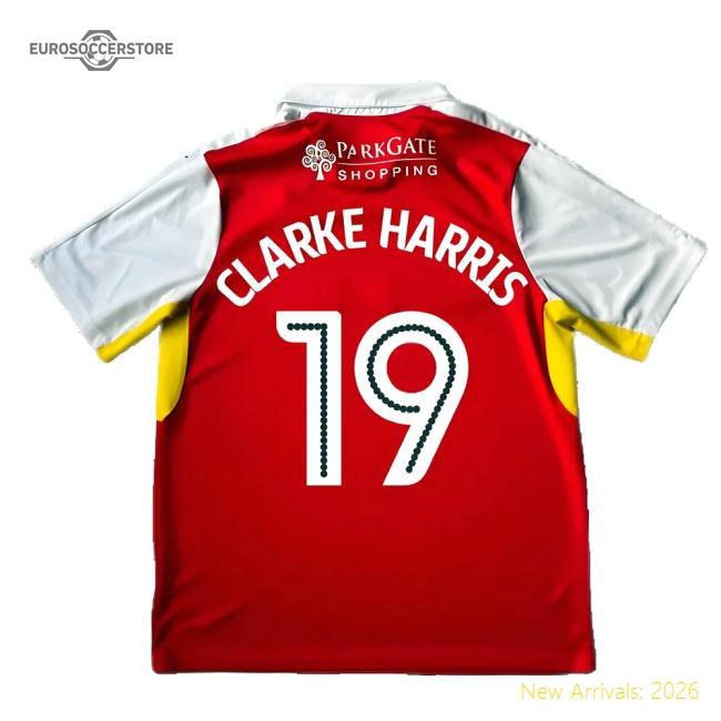 Rotherham 2016-17 Home Shirt ((Good) XL) (Clarke Harris 19)-Vantage Point Soccer