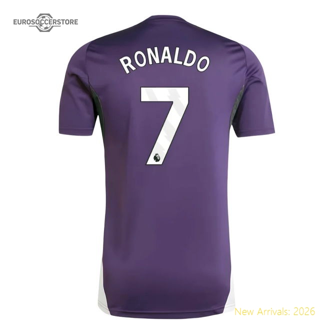 2025-2026 Man Utd Training Jersey (Aurora Plum) (Ronaldo 7)-Vantage Point Soccer