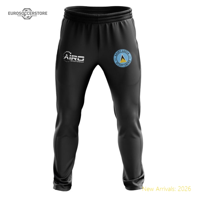 Saint Lucia Concept Football Training Pants (Black)-Vantage Point Soccer